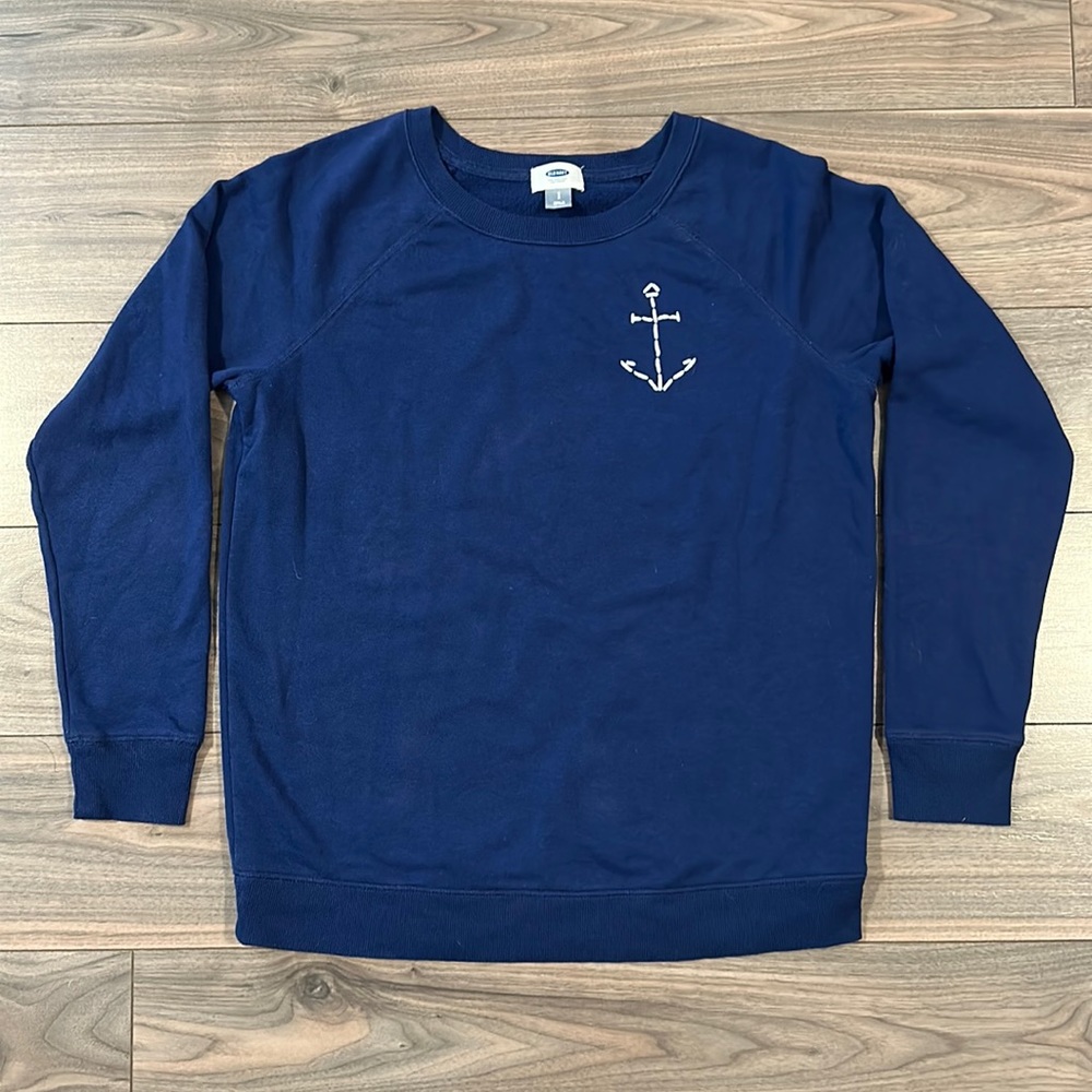 Old Navy Sweater w/ Anchor Design - Size: Small